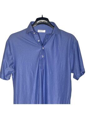 Collars & Co. Featherweight Flex Short Sleeve Polo Sz SM Grove Dot Flower